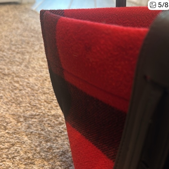 Celine Red and Black Checkered Tote Bag - Picture 4 of 4